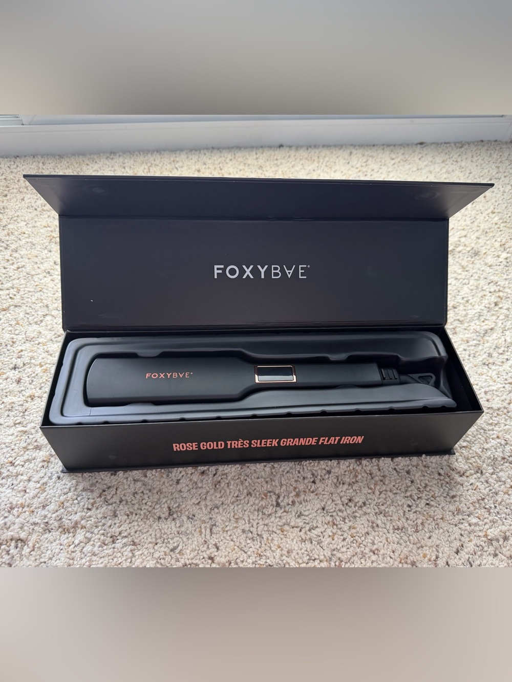 FOXYBAE Rose Gold Accent Flat Iron for Women